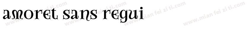 amoret sans regui字体转换